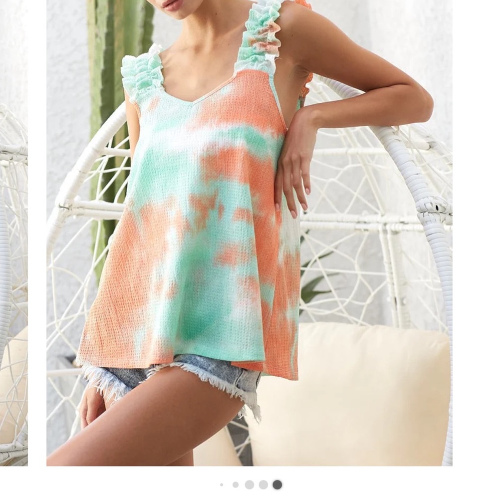U81–(8 styles) TIE -DYE AND/OR ANIMAL PRINT TANKS -BIBI - Picture 3 of 9